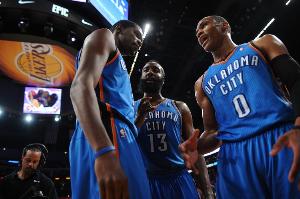 九游体育下载-雷霆三少得分全部进入历史前20！他们是NBA历史最大的如果吗？